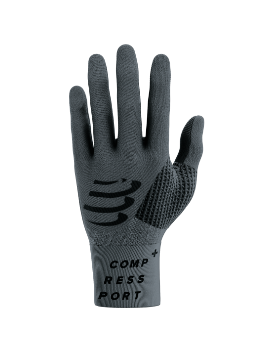 3D Thermo Handschuhe Asphalt/Schwarz