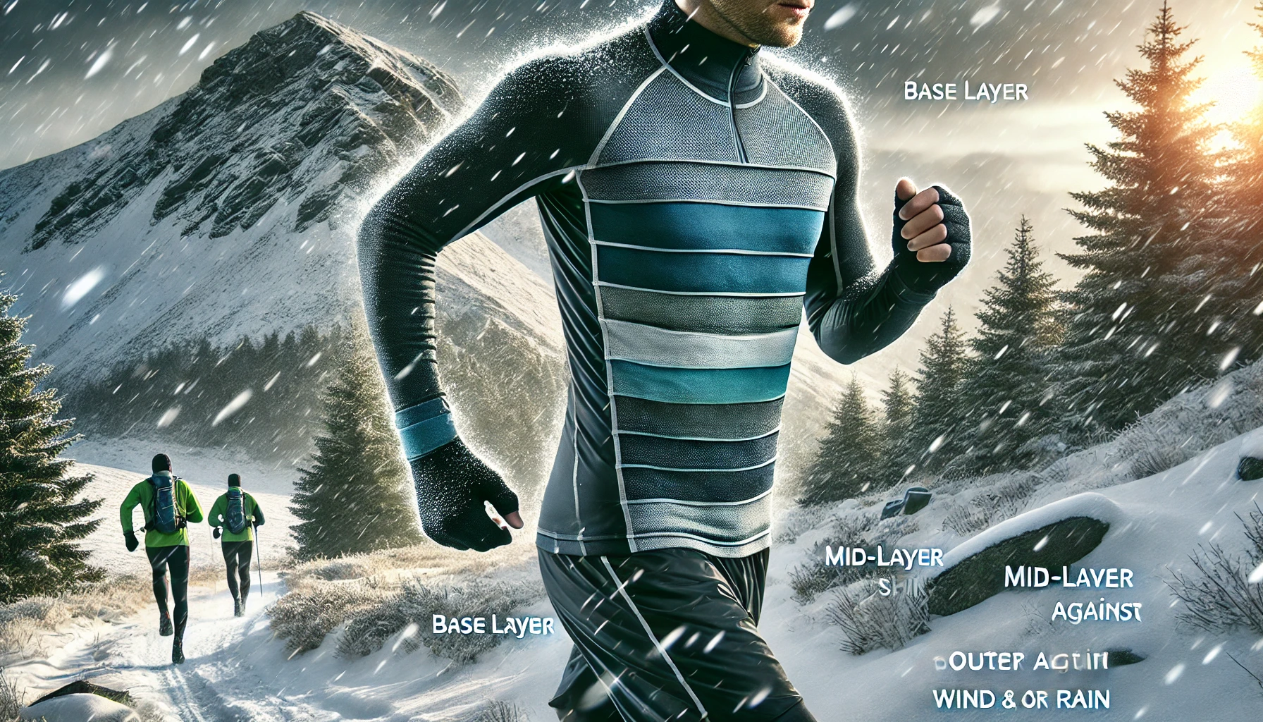 Come vestirsi a strati per la corsa in inverno con abbigliamento sportivo invernale per garantire comfort e prestazioni